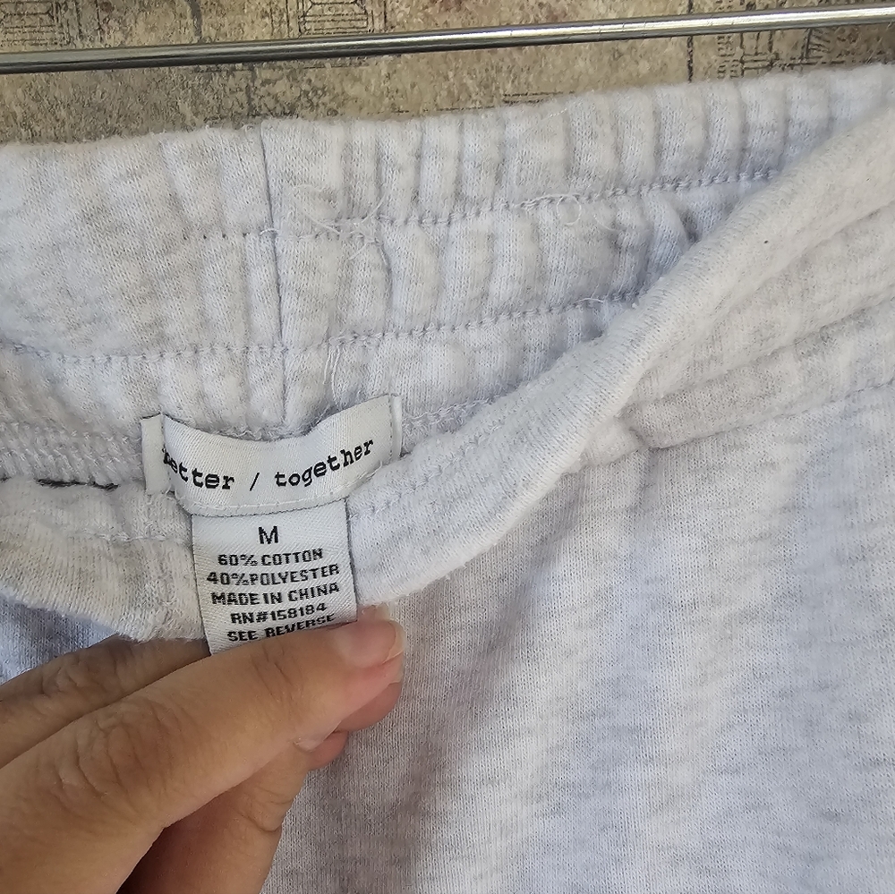 Women Light Gray Cargo Sweatpants